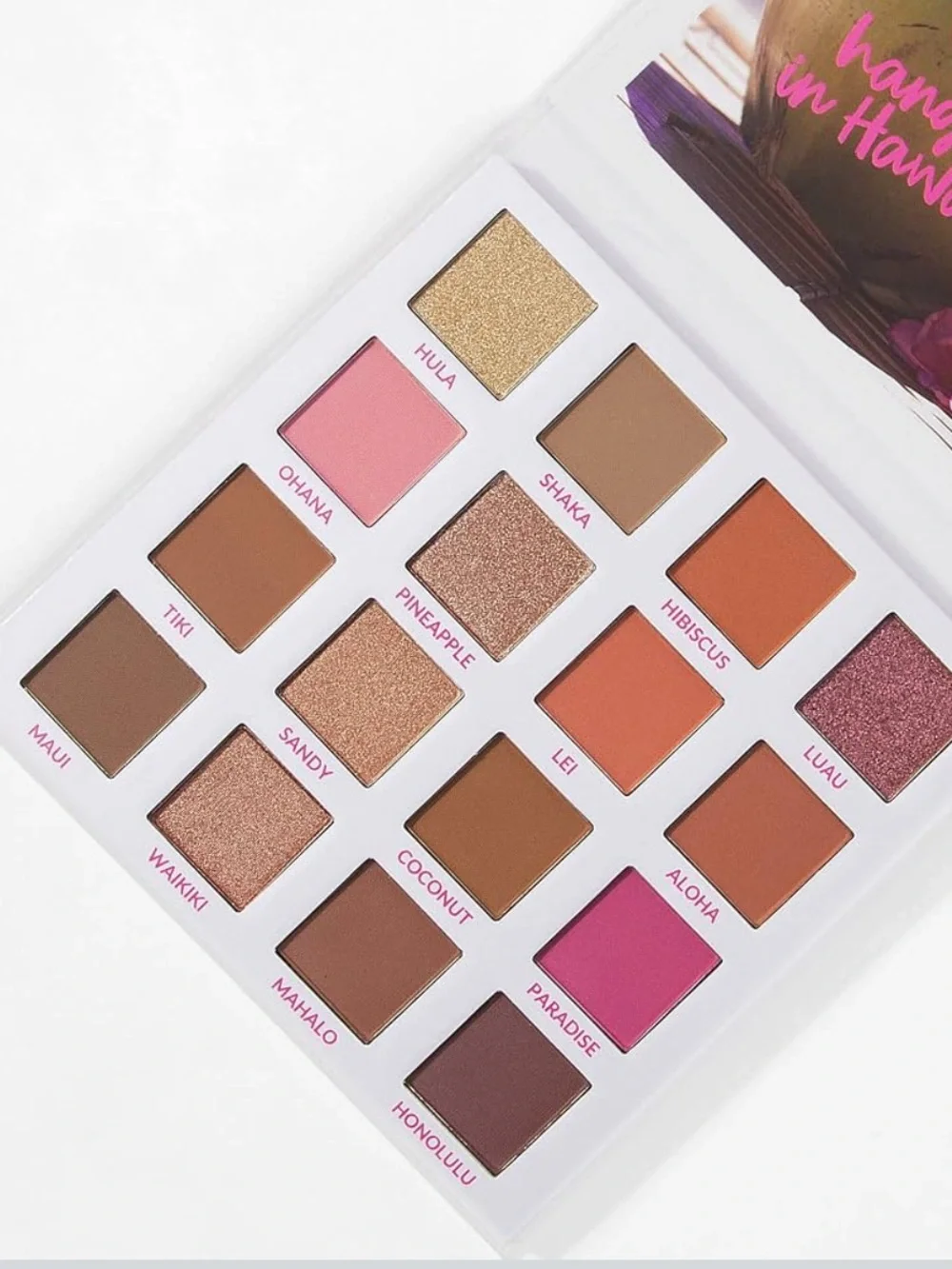 BH Cosmetics Hangin In Hawaii Vibrant 16-Color Eyeshadow Palette Shimmer & Matte